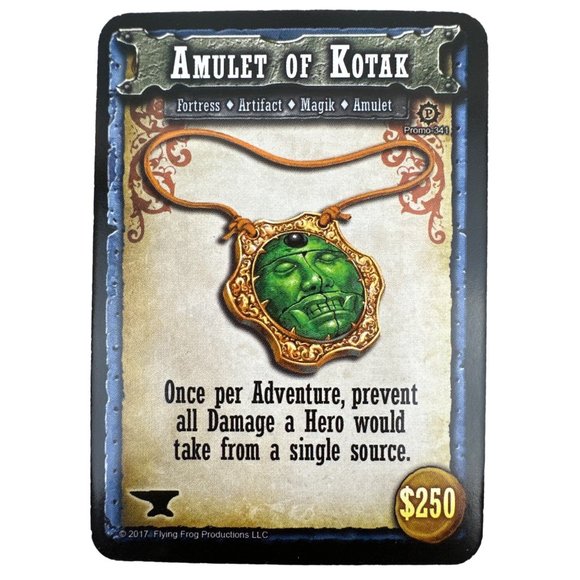 Shadows Of Brimstone Honorable Frog #340 Amulet of Kotak #341 Promo Cards - Picture 3 of 4